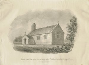 Eccleshall – Cotes Heath Chapel: szépia rajz, nd [c 1843] (rajz) alkotó: John Buckler
