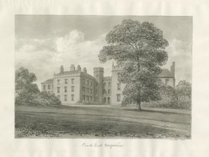 Enville Hall: szépia rajz alkotó: John Buckler