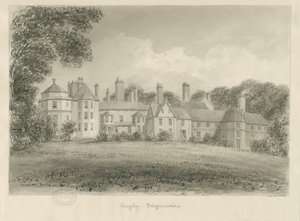 Hagley Hall: szépia rajz, 1814 alkotó: John Buckler