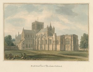 Hampshire - Winchester katedrális, 1824 alkotó: John Buckler