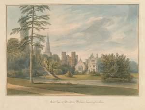 Huntingdonshire – Buckden-palota, 1799 alkotó: John Buckler