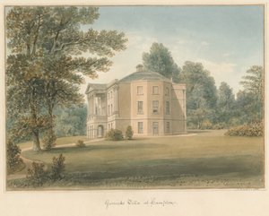 Middlesex – Hampton – Garrick villája, 1831 alkotó: John Buckler