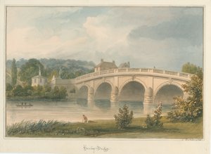 Oxfordshire – Henley a Temze hídon, 1826 alkotó: John Buckler