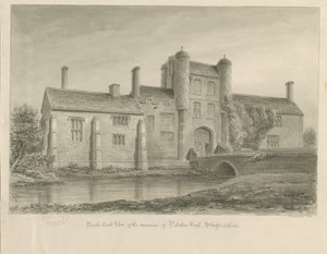 Pillaton Hall: szépia rajz alkotó: John Buckler