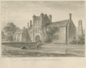 Pillaton Hall: szépia rajz, 1841 alkotó: John Buckler