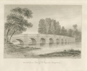 Shugborough Bridge: szépia rajz, nd [?1840-es évek]