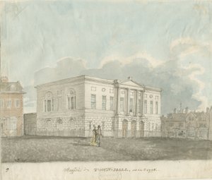 Stafford - Chetwynd House: szépia rajz alkotó: John Buckler