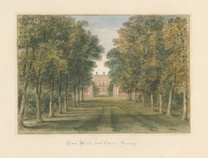 Surrey – Ham Walk and House, 1830 alkotó: John Buckler