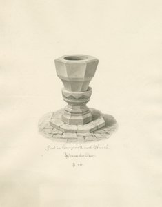 Worcestershire - Hampton Lovett Church - Betűtípus: szépia rajz alkotó: John Buckler