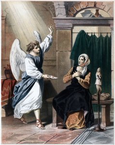 Angyal levelet hoz Istentől Christianának, 1850 alkotó: John Bunyan Bristol