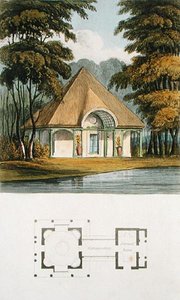 Tippek a dísznövénykertészethez: A Dairy, Ackermann "Repository of Arts" (színes litográfia)