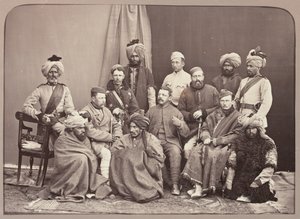 Brit és bennszülött tisztek, 5. gyalogezred, Punjab Frontier Force