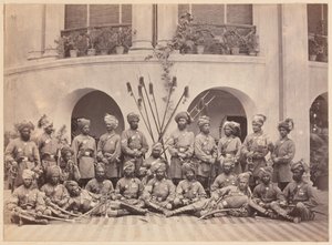 A Guides lovasság indiai altisztjei, 1879