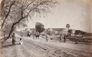 „Peshawar erőd és környéke, a börtönből”, 1862 körül (fotó)