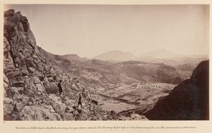 ?Kilátás az erőd alól egy kicsit, a Sunga látható, ahonnan az ellenség nagyon zaklató tüzet tartott az előrenyomuló oszlopokra?, 1878 alkotó: John Burke