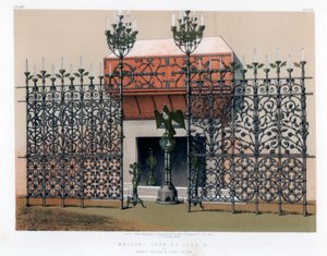 Kovácsoltvas rácsok, 19. század.