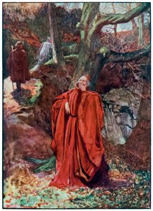 A "Christian and Hopeful elhagyja az ateistát nevetve" a "The Pilgrim" Progress From This World, To That Who Is To Come című filmből, John Bunyantól alkotó: John Byam Liston Shaw