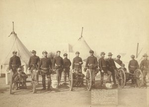 Az 1. tüzérség híres "E" ütője alkotó: John C. H. Grabill