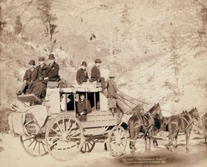A Deadwood Coach Dél-Dakotában utazik alkotó: John C. H. Grabill