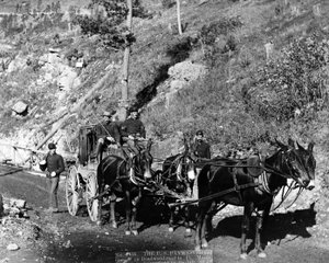 Az Egyesült Államok Fizetője és Gárdája a Deadwood-i úton Ft. Meade, 1888