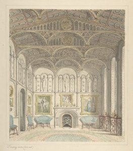 Lea kastély rajzterme, Nyugatra nézve, kb. 1816.