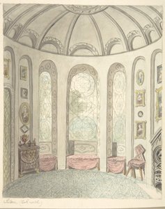 Lea kastély, Worcestershire, Saloon, Északra nézve, kb. 1816.