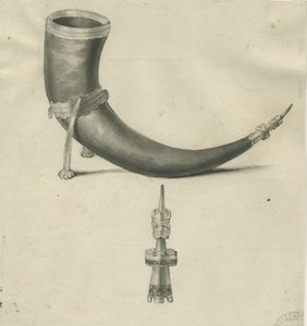 Lichfield – Drinking Horn: toll és szépia rajz, nd [1748-1817] (rajz)