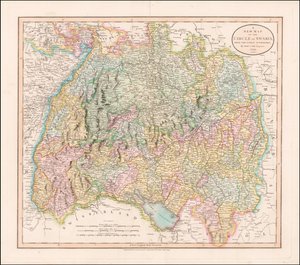 John Cary 1799-es sváb térképe