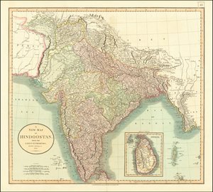 India 1806-os térképe John Cary tollából
