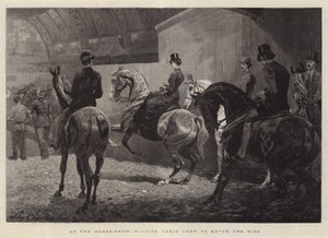 A Horse-Show-n arra várva, hogy sorra lépjenek a ringbe
