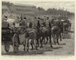 Kupanap Ascotban, a Royal Procession áthalad a New Mile-on