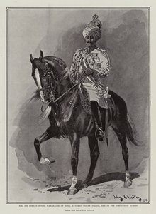 H H Sir Pertab Singh, Idar maharadzsa, egy nagy indiai herceg, a koronázási vendégek egyike
