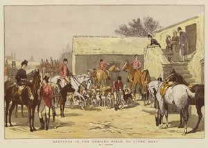 Vázlatok a vadászterületen, 1. szám, a Találkozás (chromolitho)