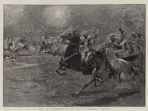 Az arab lovasok a párizsi Hippodromban, Olympia