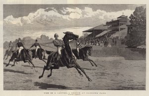 Nyert egy Canter, egy vázlat a Sandown Parkban
