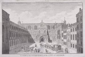 Guildhall, London, 1820 alkotó: John Chessell Buckler