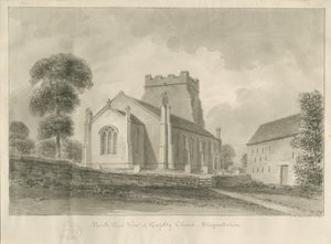 Kingsley templom: szépia rajz, 1841 alkotó: John Chessell Buckler