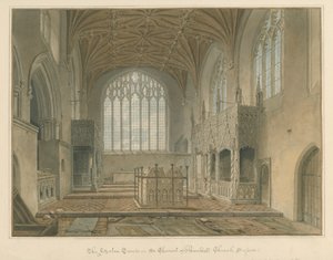 Sussex - Arundel templom - A Fitzalan sírok, 1825 alkotó: John Chessell Buckler