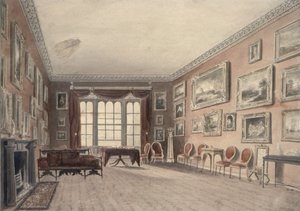 A galéria Browsholme-ban, Clitheroe közelében, Yorkshire-ben alkotó: John Chessell Buckler