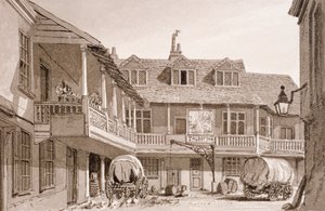 A Tabard Inn a Borough High Streeten, Southwark, London, 1827.