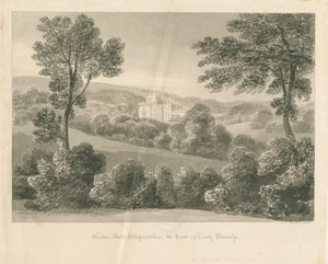 Wootton Lodge: szépia rajz, 1841 alkotó: John Chessell Buckler