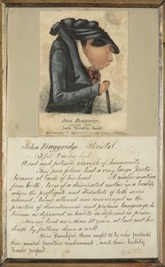 John Baggridge; általában "Jack Double-head" (akvarell papíron)