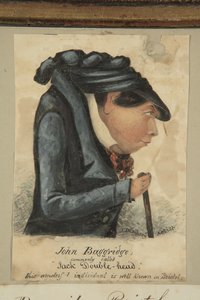 John Baggridge; általában "Jack Double-head" (akvarell papíron)