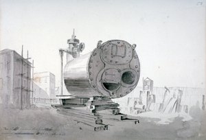 Gőzgép, New Road, Islington, London, 1808 alkotó: John Claude Nattes