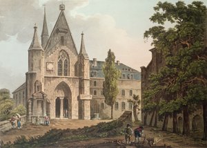 A párizsi College de Navarre, metszett I. Hill, 1809 (akvatinta)
