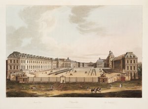 The Entrance, illusztráció Versailles-ból, Párizsból és Saint Denis-ből, pub. 1805 (akvatinta)