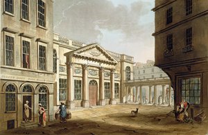 The Pump Room, a "Bath Illustrated by a Series of Views"-ből, John Hill (1770-1850) pub metszetében. William Miller, 1804 (akvatinta) alkotó: John Claude Nattes