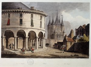 Párizs temploma - litográfia, deb. 19. század