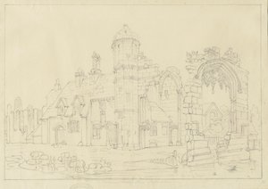 Dudley Priory: ceruzarajz, nd [XIX. század] alkotó: John Coney