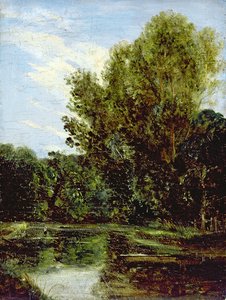 Hampstead-tavak sarka (olaj a fedélzeten) alkotó: John Constable